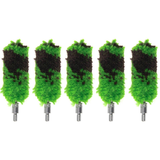 Набор ёршиков SHOTTIME пуховки (шерсть), 5 шт.,калибр 12, резьба M5 (Папа) ST-BD-12-5-B